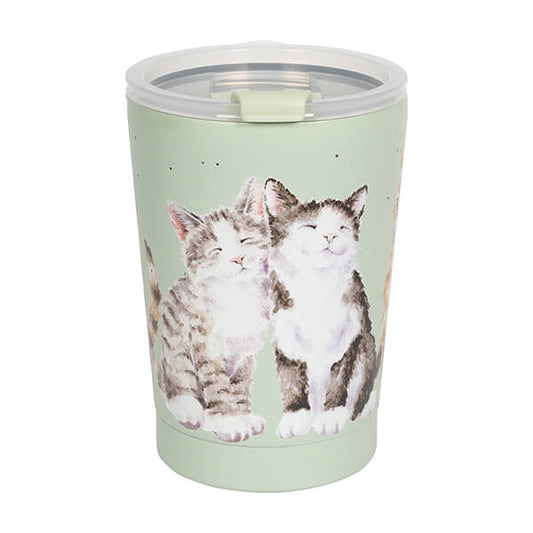 Wrendale Designs 'Feline Friends' Thermal Travel Cup - Image 1
