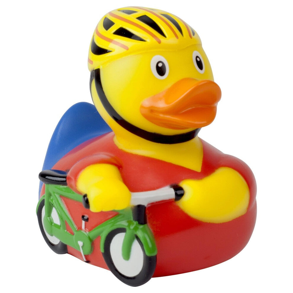 Lilalu Cycling Rubber Duck Bathtime Toy - Image 1