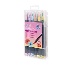 Brush Markers in Pastel Colours - Brush Markers - Set of 12 - Image 2