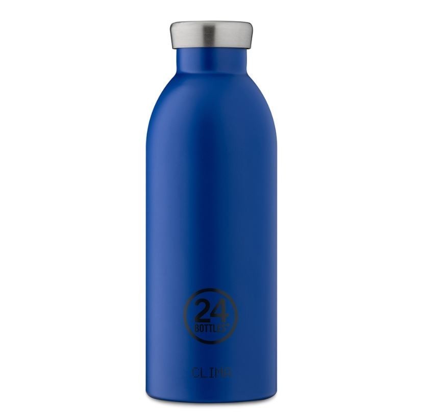 24Bottles Clima Bottle 0.5L Gold Blue - Image 1
