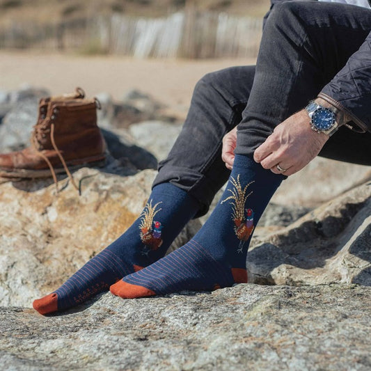 Men's Socks - Pheasant - Ready for My Close Up - Image 2