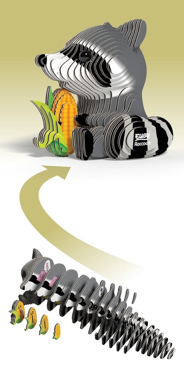 Eugy Raccoon 3D Model - Image 3