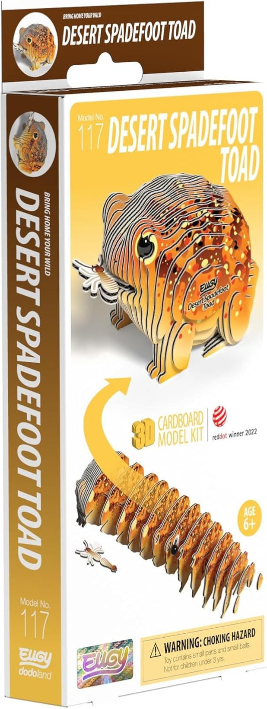 Eugy Desert Spadefoot Toad 3D Model Craft Kit - Image 2