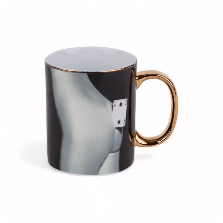 SELETTI TOILETPAPER Mug Ø 10 cm Porcelain - Spades SELETTI TOILETPAPER Mug Ø 10 cm Porcelain - Spades - Image 1