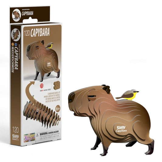 EUGY Capybara No.120 3D Model Craft Kit - Image 1