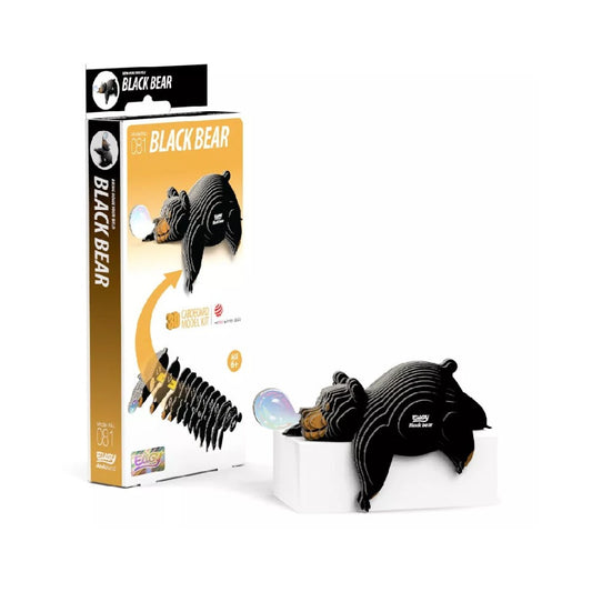 Eugy 3D Black Bear Craft Kit - Image 1