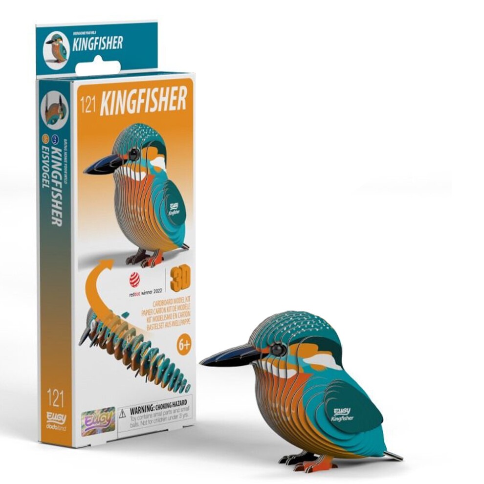 EUGY Kingfisher No.121 3D Model Craft Kit - Image 1