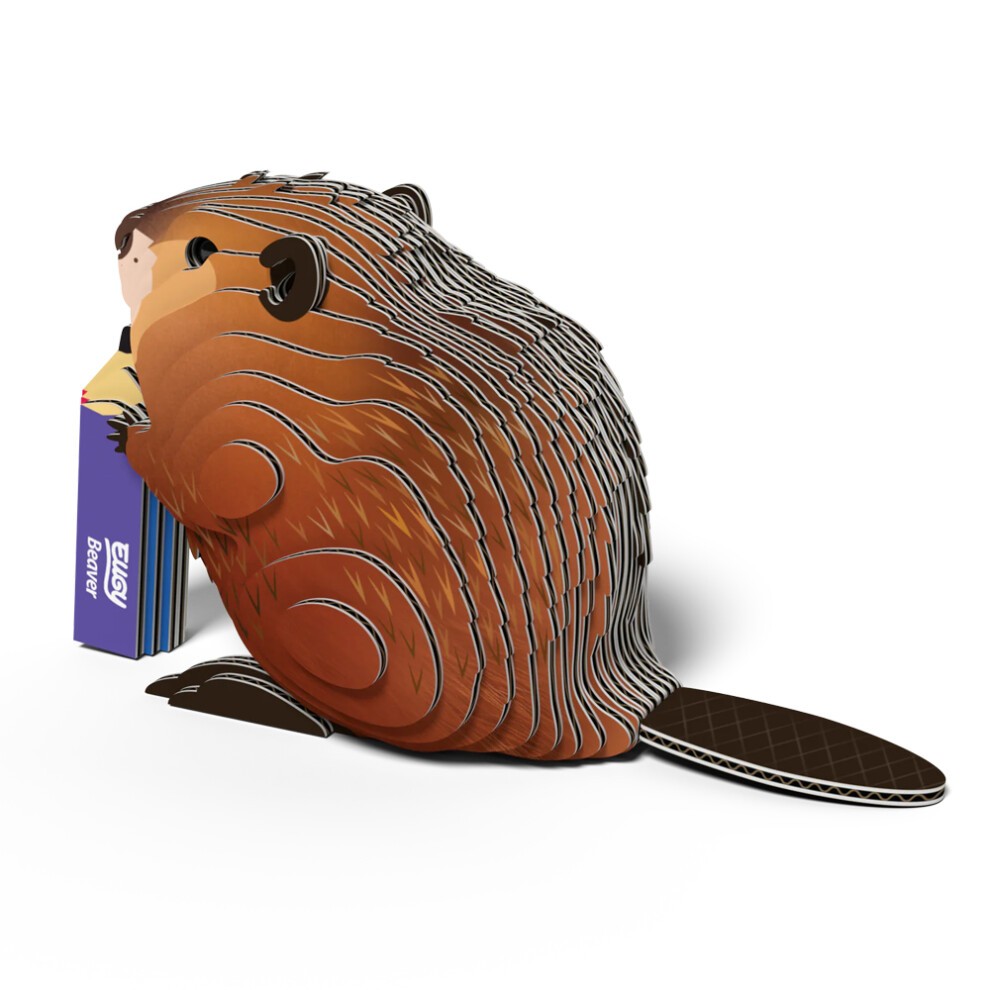 EUGY Beaver No.127 3D Model Craft Kit - Image 2