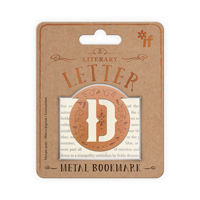 Literary Letter Bookmark - Letter D - Image 1