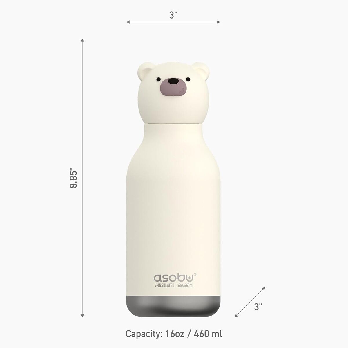 Asobu Bestie Thermos for Children Teddy Bear Bestie 460 Ml - Image 7