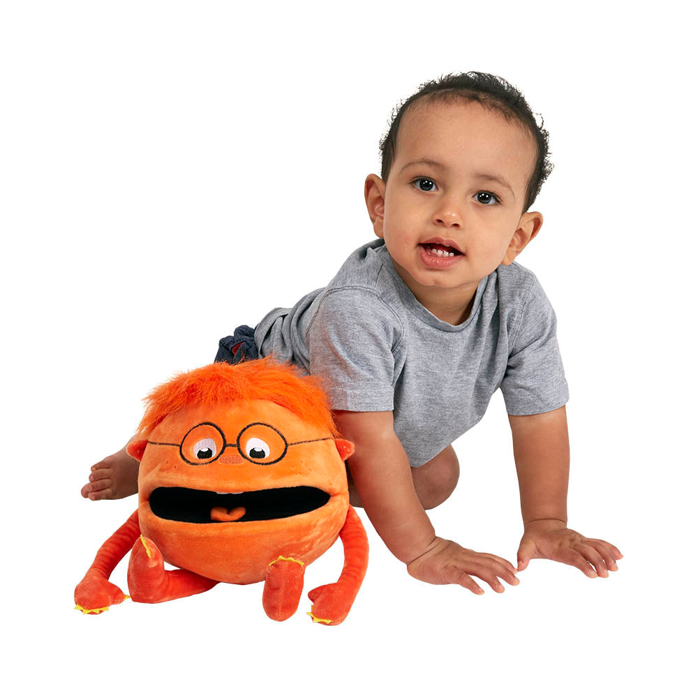 Baby Monster Orange Puppet - Image 2