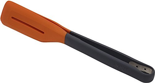 Turner Tongs Ergonomic Silicone Tongs - Gray/Orange - Image 1