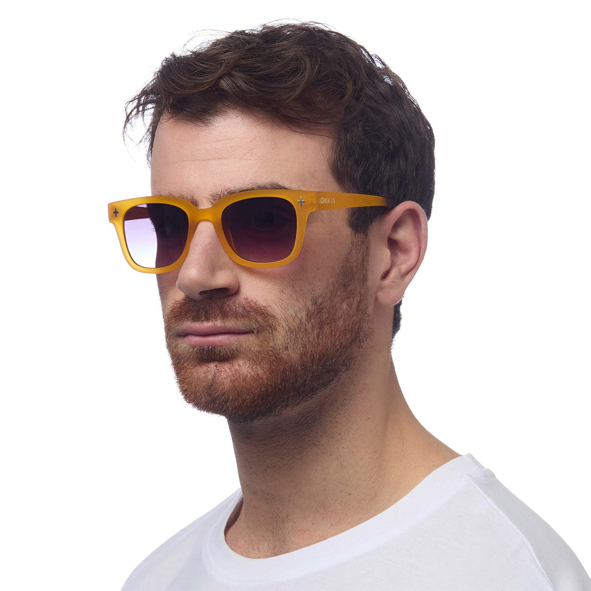 Okkia Giovanni Sunglasses - Transparent Yellow - image 4