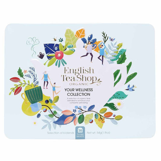 English Tea Shop Gift Set Your Wellness Blue BIO in a Tin Box of 36 Bags - Image 1