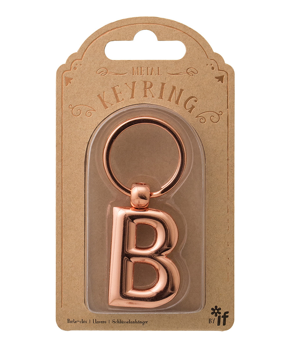 If Metal Keychain Letter B Keyring - Image 1