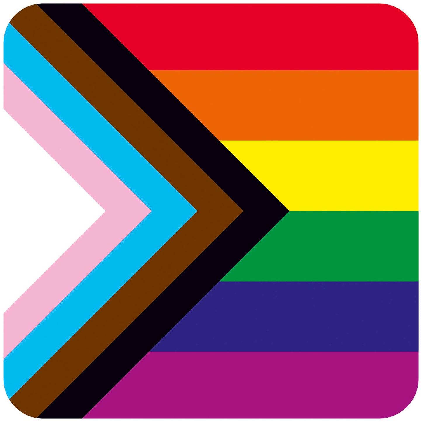 Progress Pride Flag Coaster - Image 1