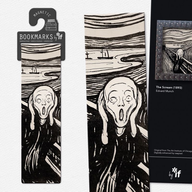 Classics Magnetic Bookmarks - the Scream - Image 1