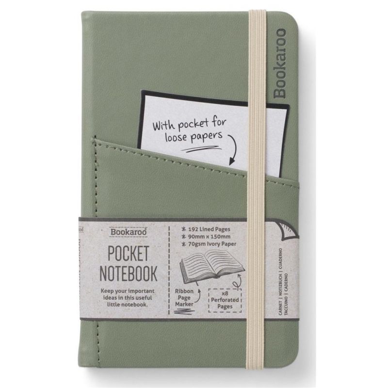 Bookaroo Pocket Notebook (A6) Journal - Fern - Image 1