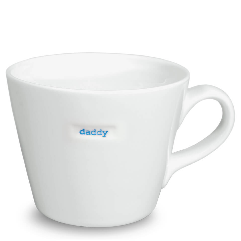 Keith Brymer Jones Word Range 'daddy' Bucket Mug, 035L -White - Image 1