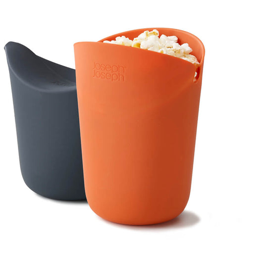 Set of 2M-Cuisine Single Serve Popcorn Maker Orange/Gray - Image 1