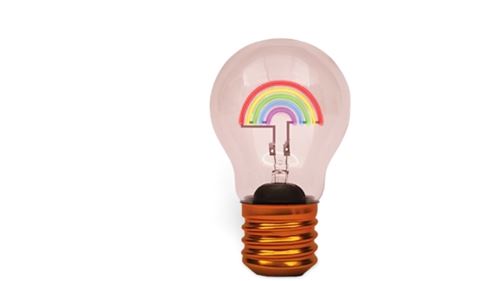 Cordless Rainbow Lightbulb - Image 1