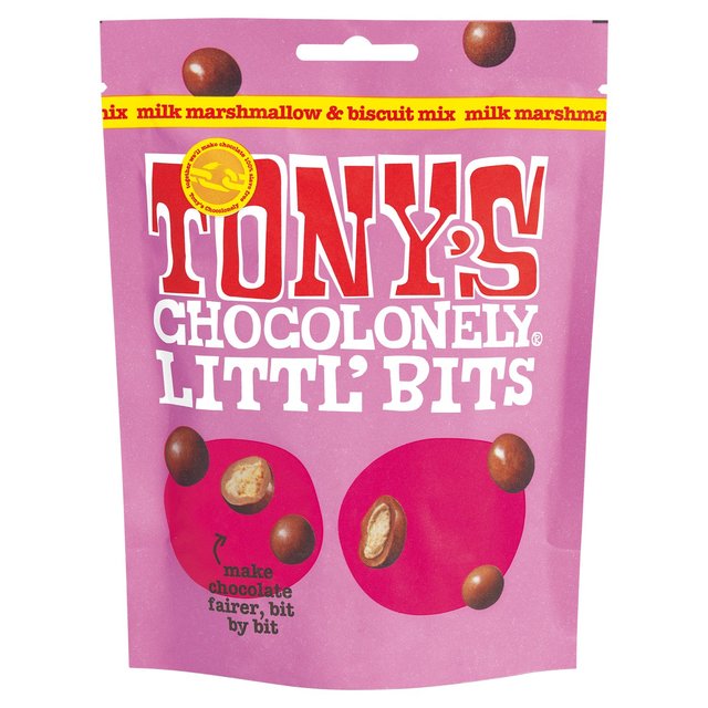 Tony's Chocolonely Littl' Bits Milk Marshmallow & Biscuit Mix, 100g - Image 1