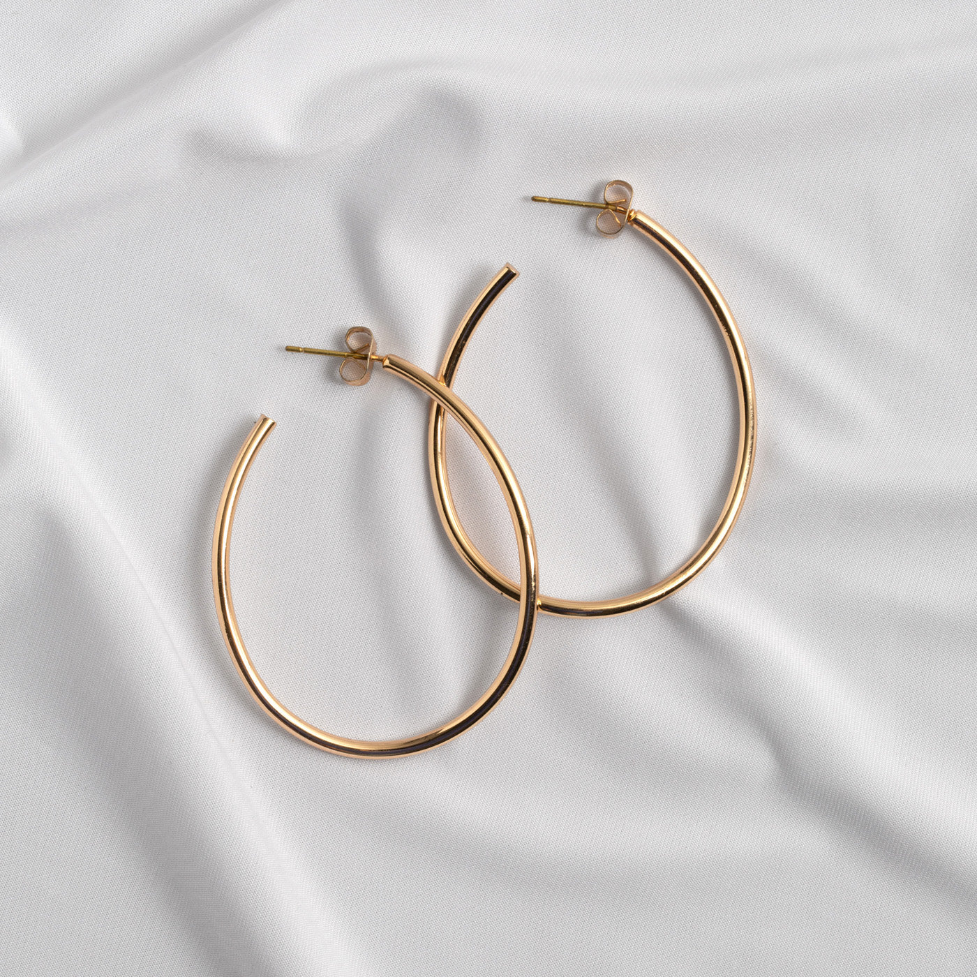 Timi of Sweden - Hoop Earring | Natalie | Thin Large Hoop Earrings