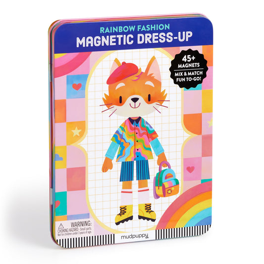 Rainbow Fashion Magnetic Dress-Up Play Set