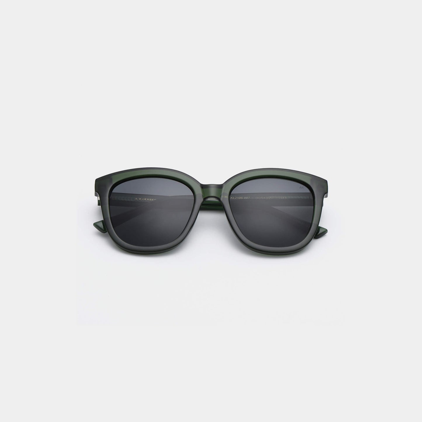 Sunglasses Billy in Dark Green Transparent