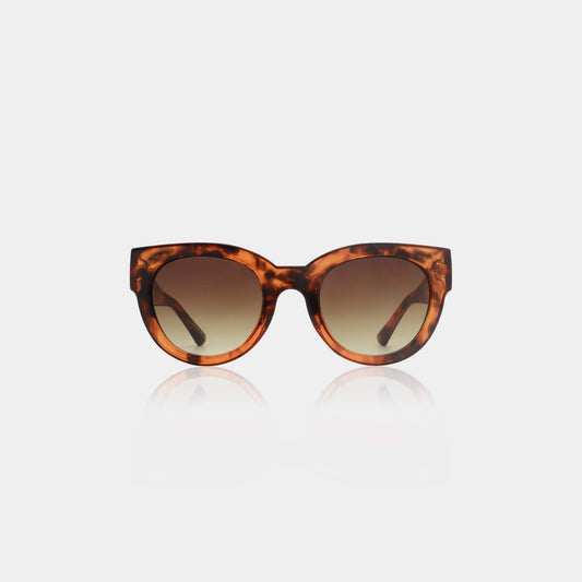 Sunglasses Round Lilly in Havana Tortoise and Tinted Lenses