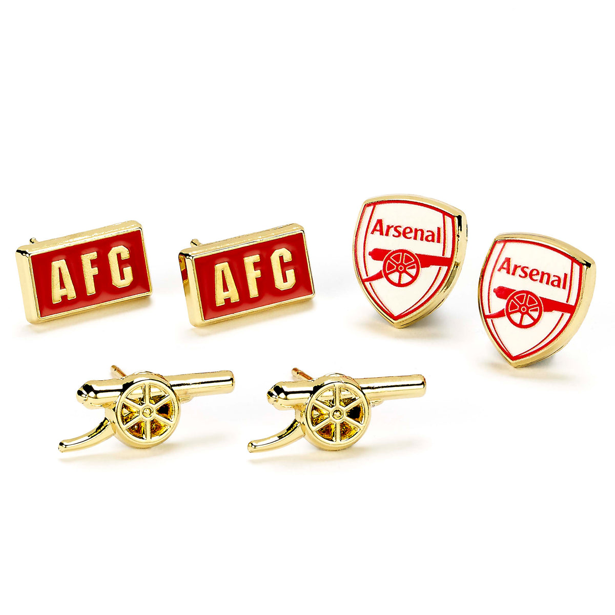 Arsenal Football Club Stud Earring Set - The Carat Shop