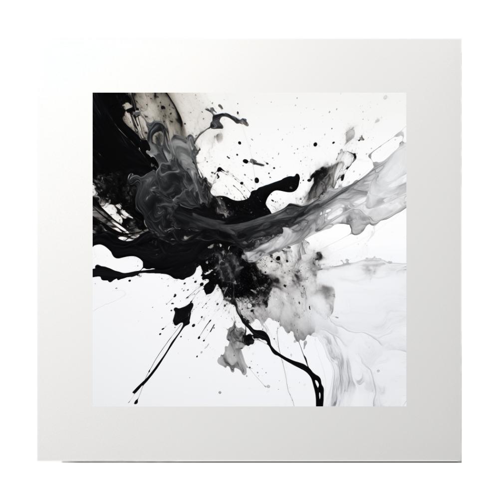 Abstract Ink Monochrome Art Prints
