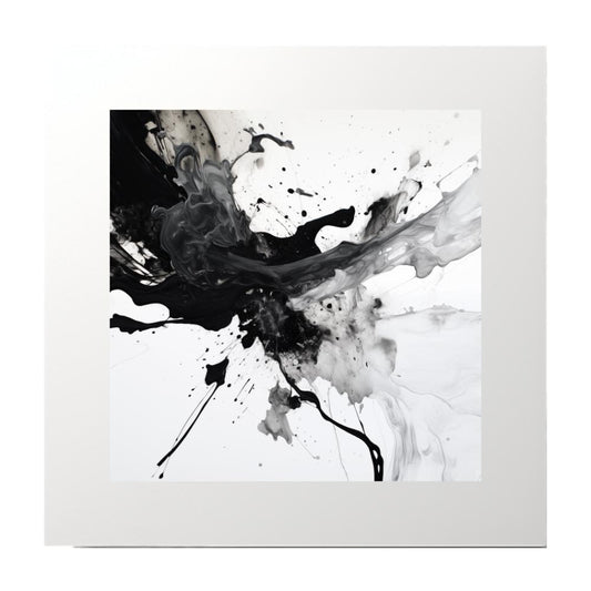 Abstract Ink Monochrome Art Prints