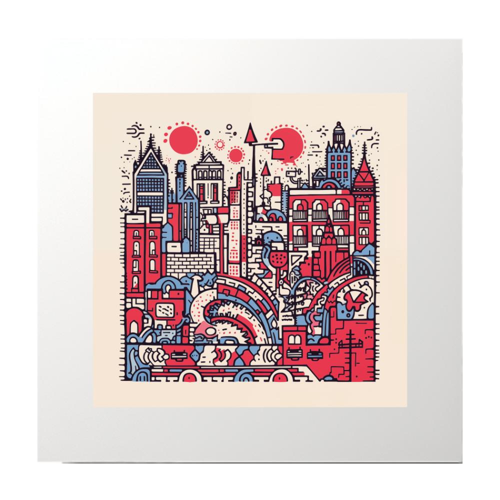 Graphic Art London Buildings Art Print