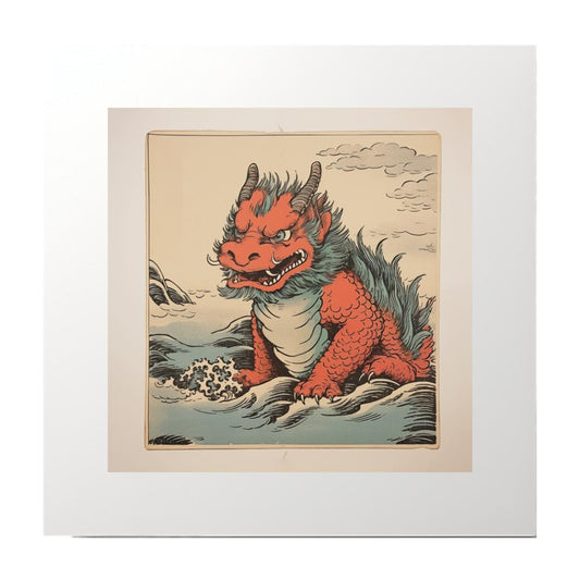 Japanese Print Dragon Art Print