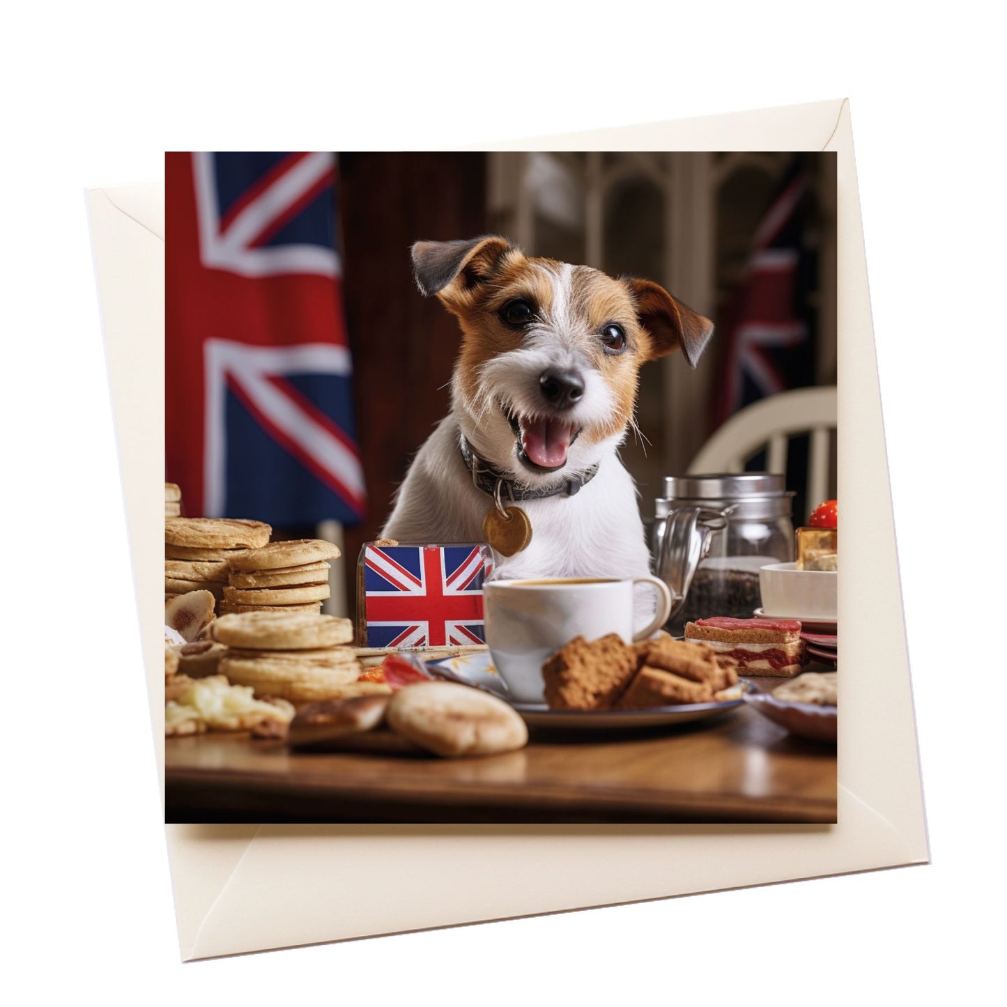 Jack Russell Tourist Greeting Card
