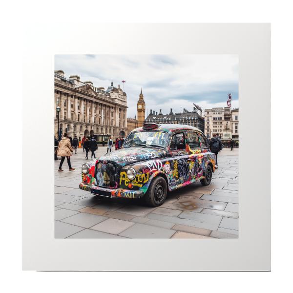 Spray Paint Taxi London Photography Print