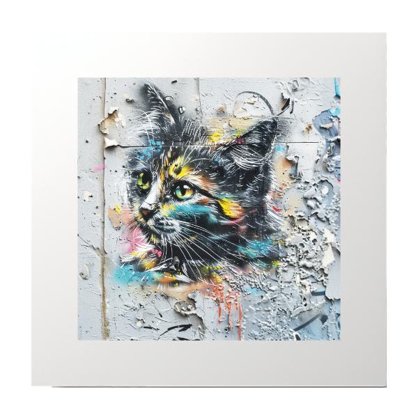 Spray Paint Cat Photography Print