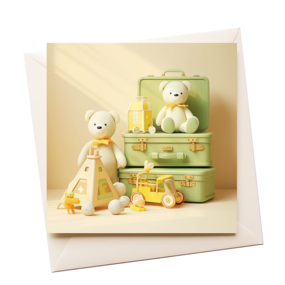 Baby Toys New Baby Greeting Card