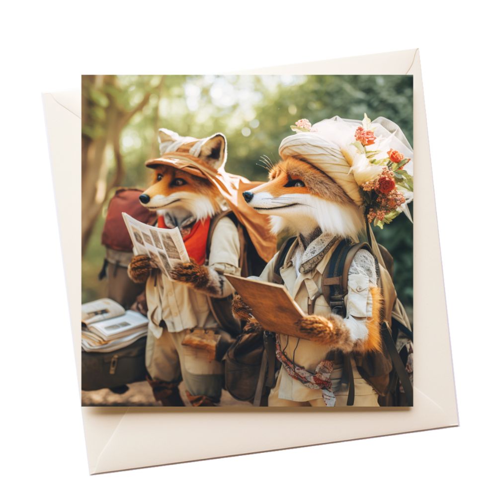 Foxes Love Greeting Card