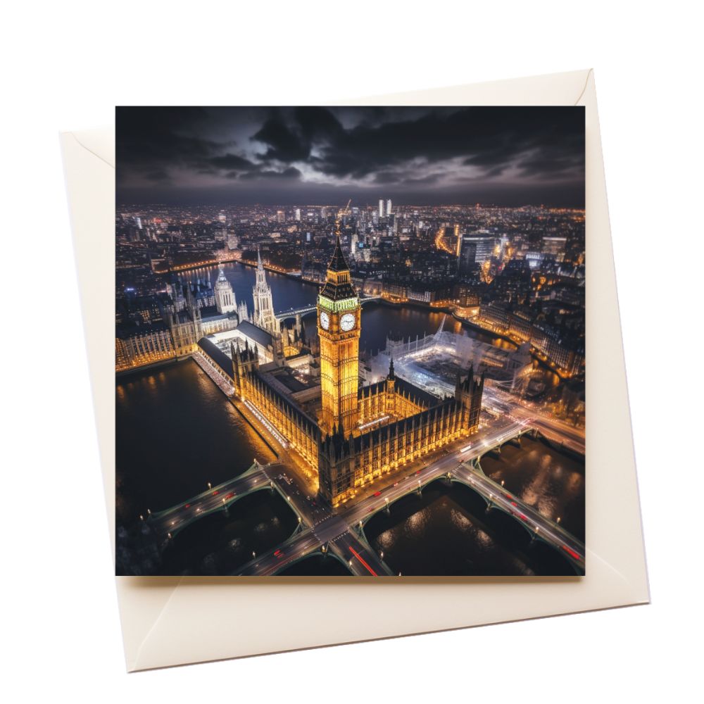 Big Ben at Night Tourist Greeting Card