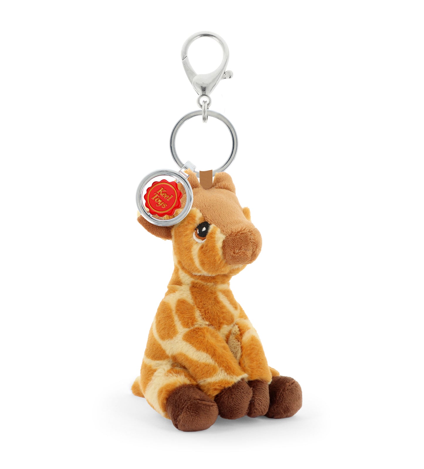 Giraffe 12cm Bag Charm Soft Toy Keyring