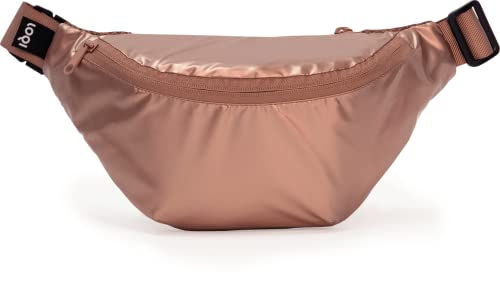 LOQI - Bags | Reflective Bumbag | Rose Gold - One Size