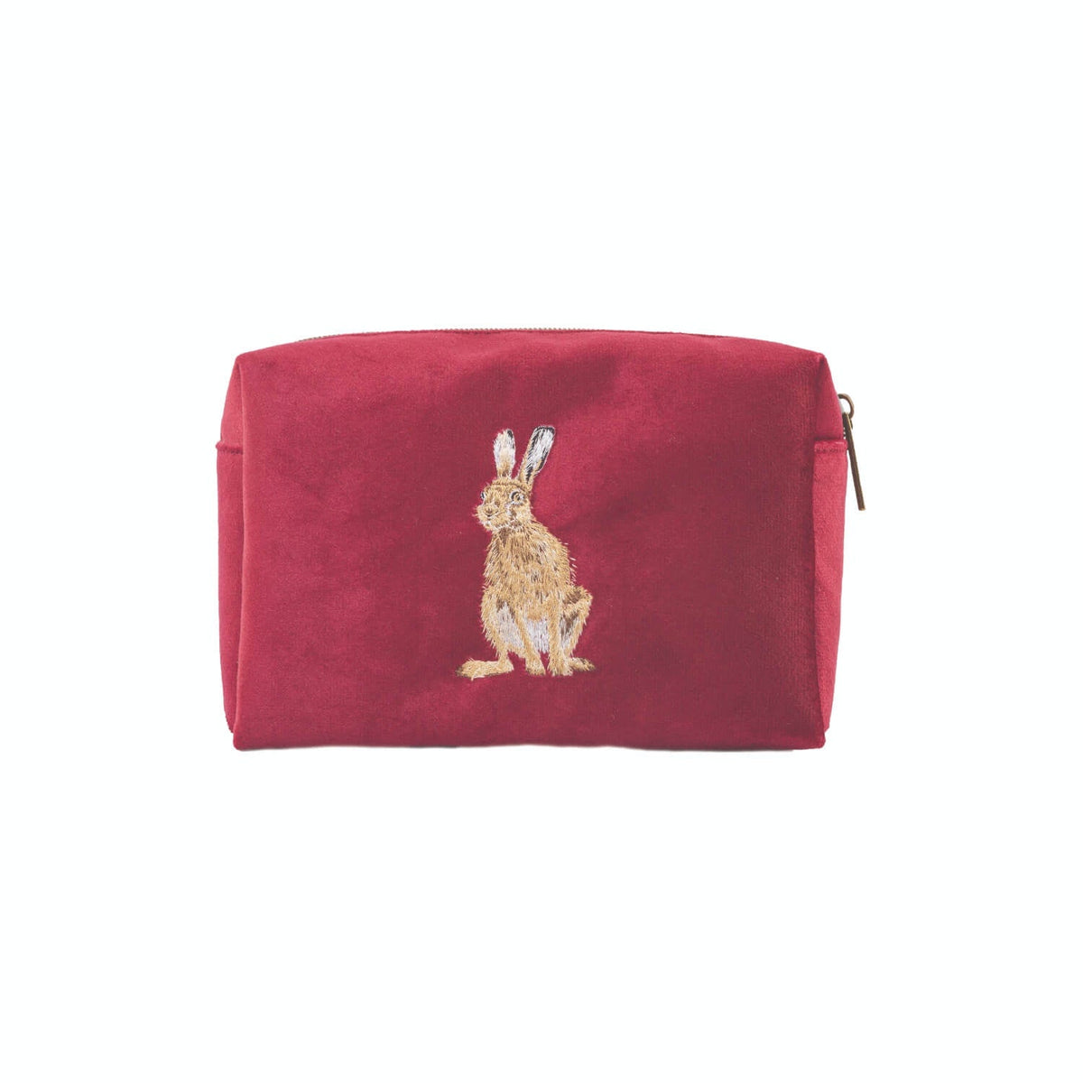 Wrendale Designs Embroidered Make Up Bag - Golden Hour Hare