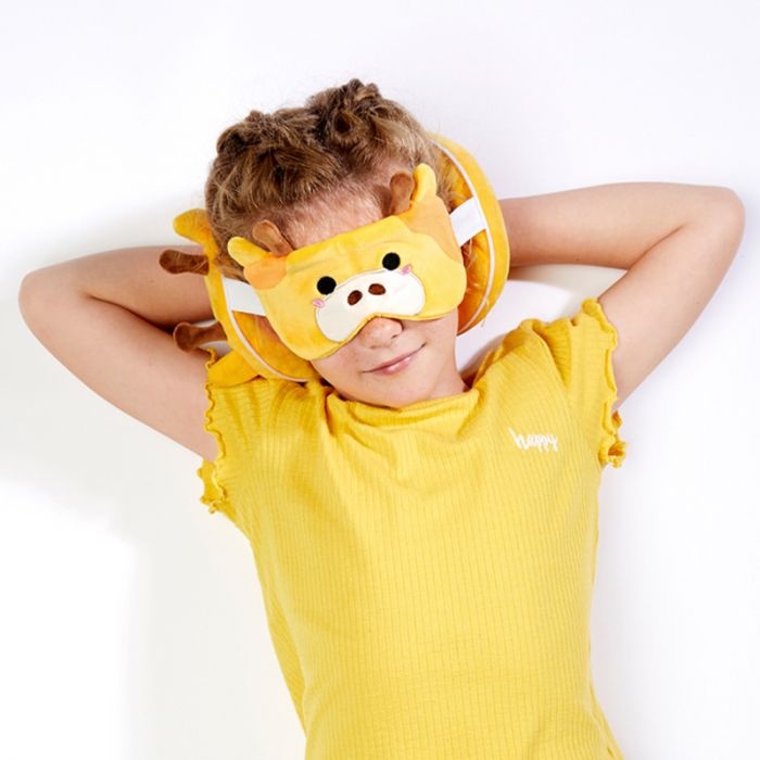 Puckator - Travel Pillow | Relaxeazzz Giraffe Plush Travel Pillow & Eye Mask