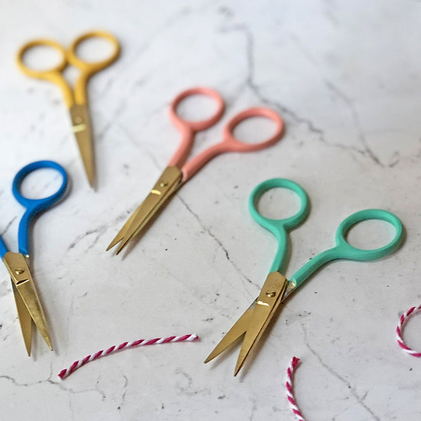 Chasing Threads - Scissors |  Colourful Embroidery Scissors | Coral
