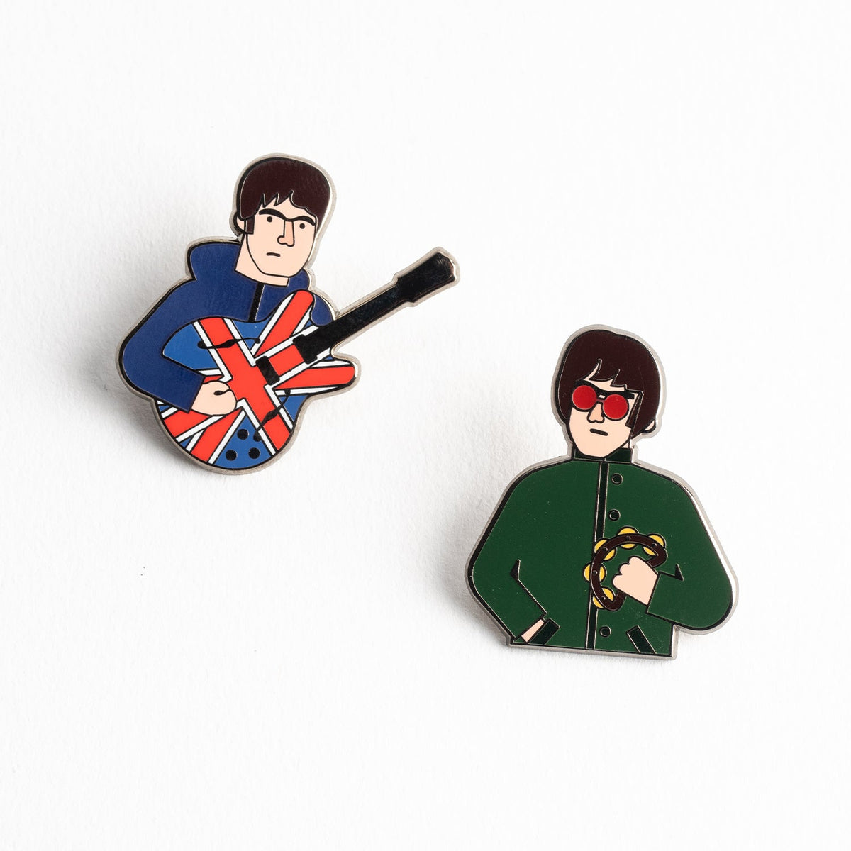 Collectable Cities Liam and Noel Enamel Pin Badge Set - image 2