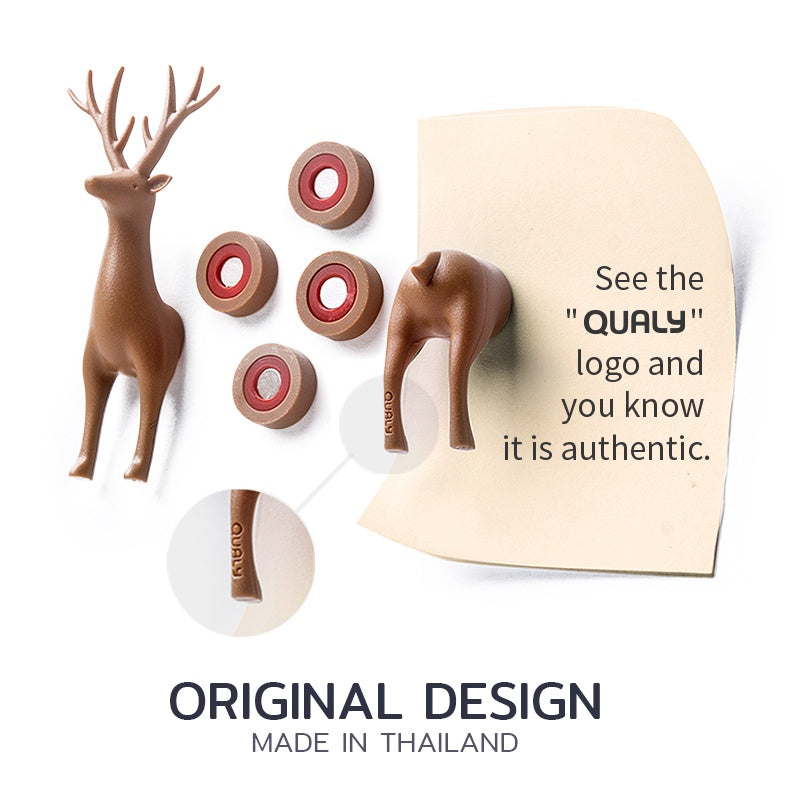 Qualy - Stick Magnets | My Deer Magnetic | Brown