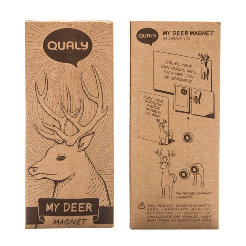 Qualy - Stick Magnets | My Deer Magnetic | Brown