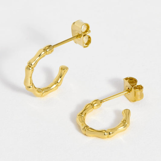 Estella Bartlett - Earrings | Bamboo Hoops - Gold Plated